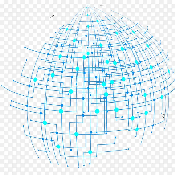 地球线条科幻感素材
