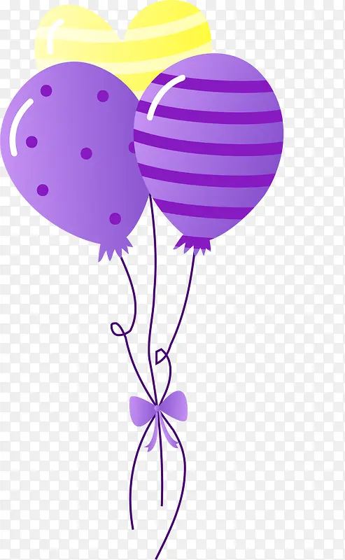 紫色闪耀卡通气球