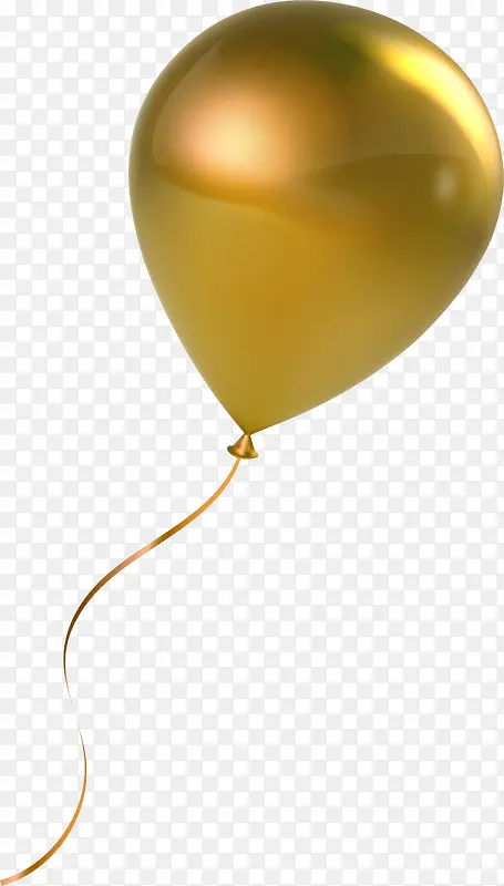 金色简约漂浮气球