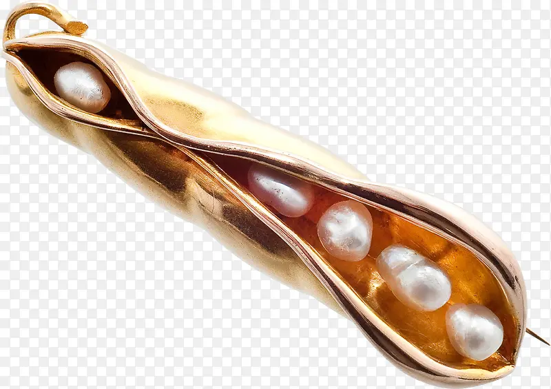豌豆珍珠胸针
