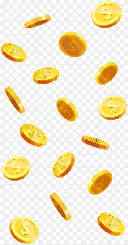 矢量金融金币PNG图片