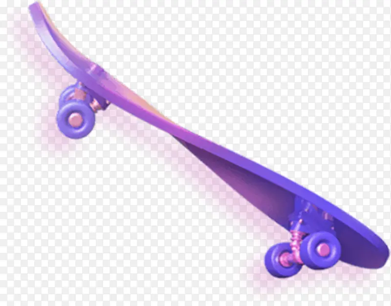 紫色科技感滑板