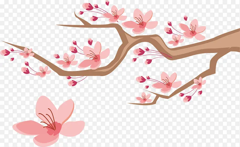 日本樱花装饰素材
