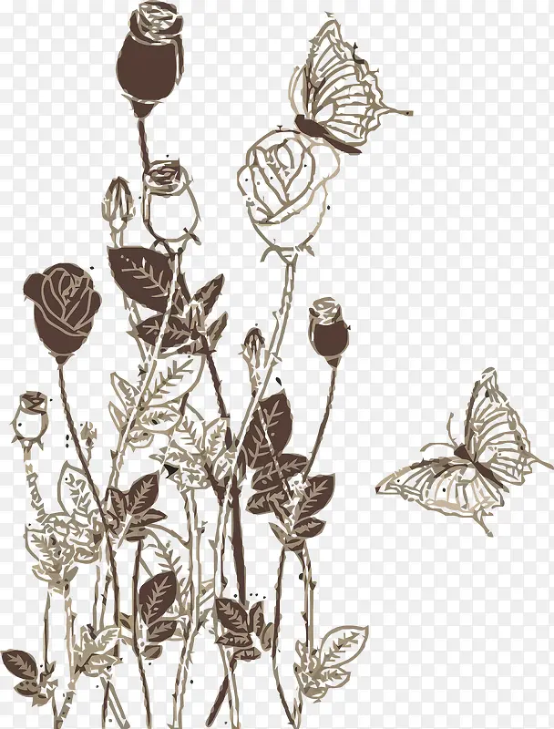 花和蝴蝶