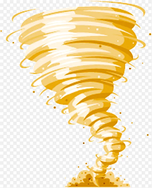 黄色螺旋龙卷风图片