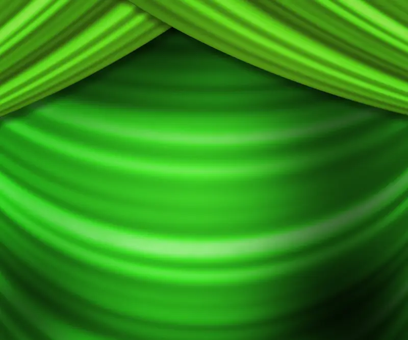 绿色幕布背景