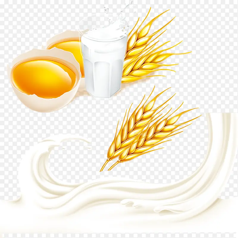 鸡蛋牛奶小麦营养