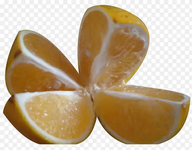 一个切开的柳橙图片素材