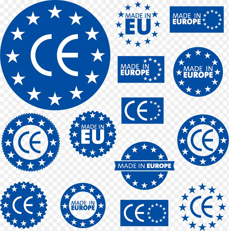 蓝色欧盟标志