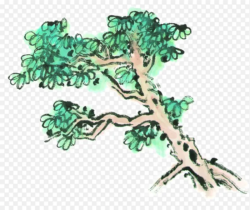 绿色松树