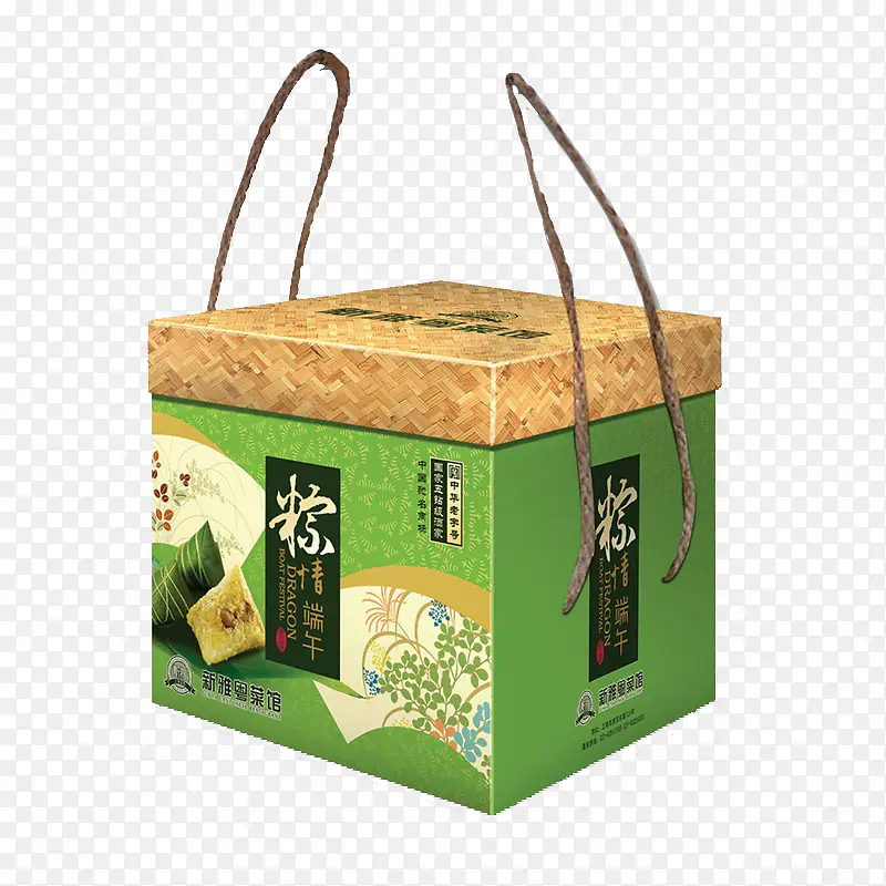 绿色花纹礼盒