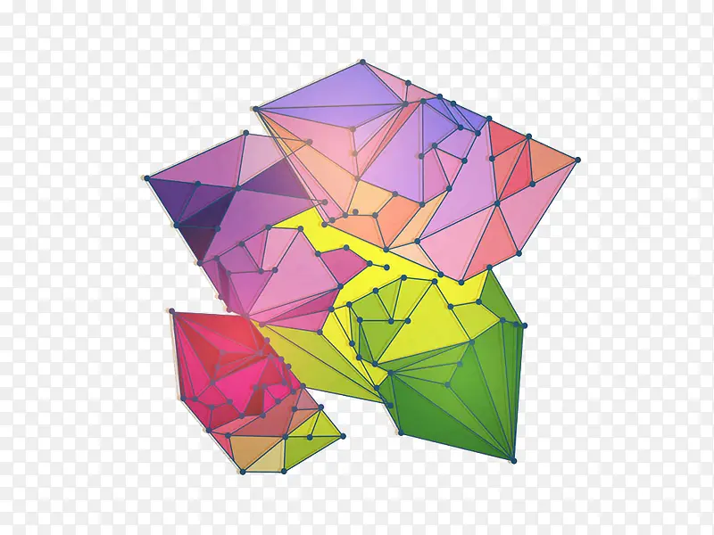 彩色三角形背景图案