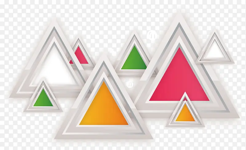 彩色几何三角形