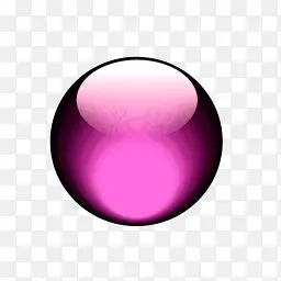 紫色立体水晶球