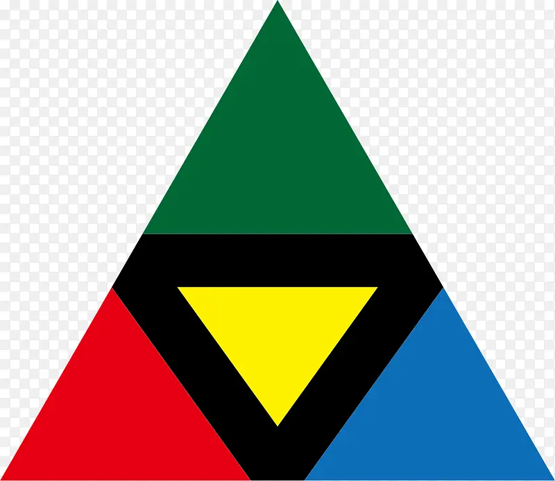 多彩的抽象三角形