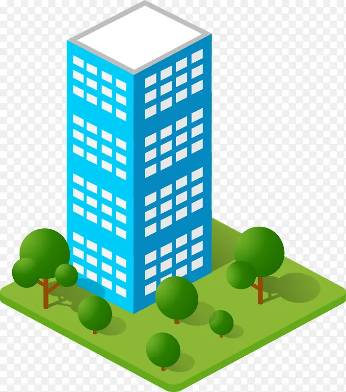 卡通建筑物