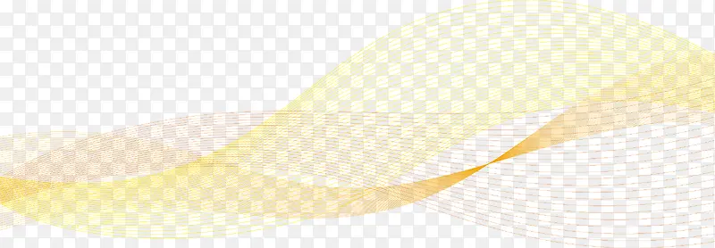 矢量手绘黄色装饰线条