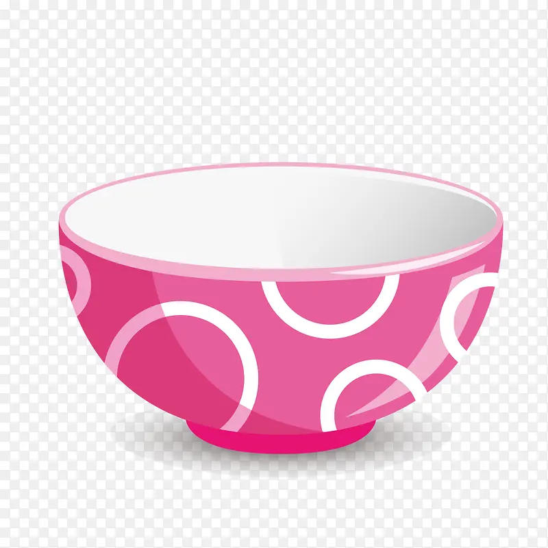粉红色的碗