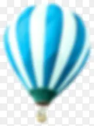 蓝色热气球蒸汽球