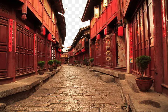 中国古镇街景