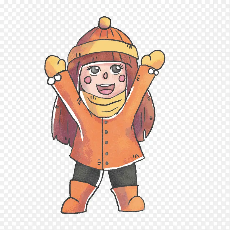 黄色衣服小女孩