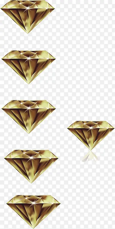 有质感的金色钻石
