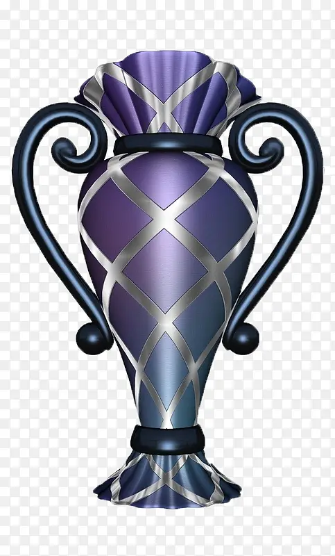 紫色拟物花瓶