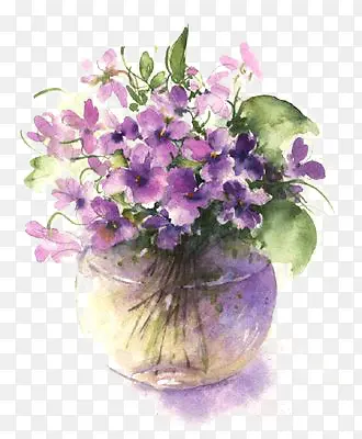 紫色花瓶