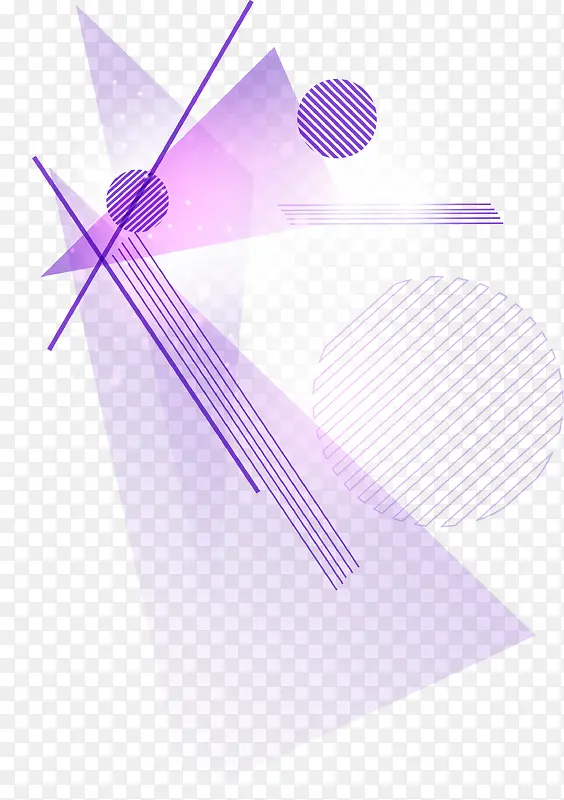 紫色清新几何图形边框纹理