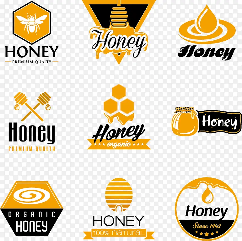 蜂蜜logo素材