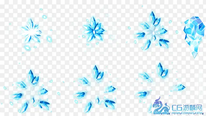 蓝色水花钻石
