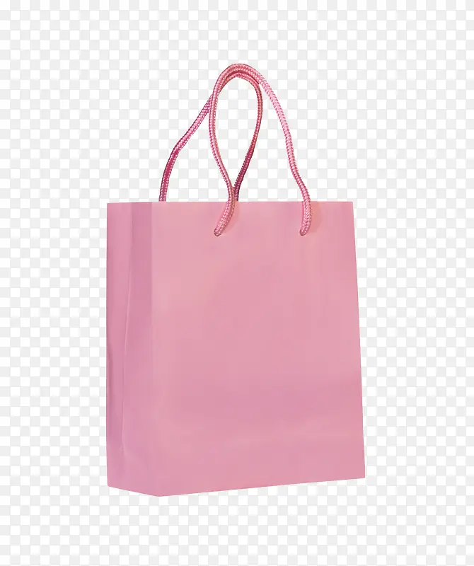 粉色手绘手提购物袋