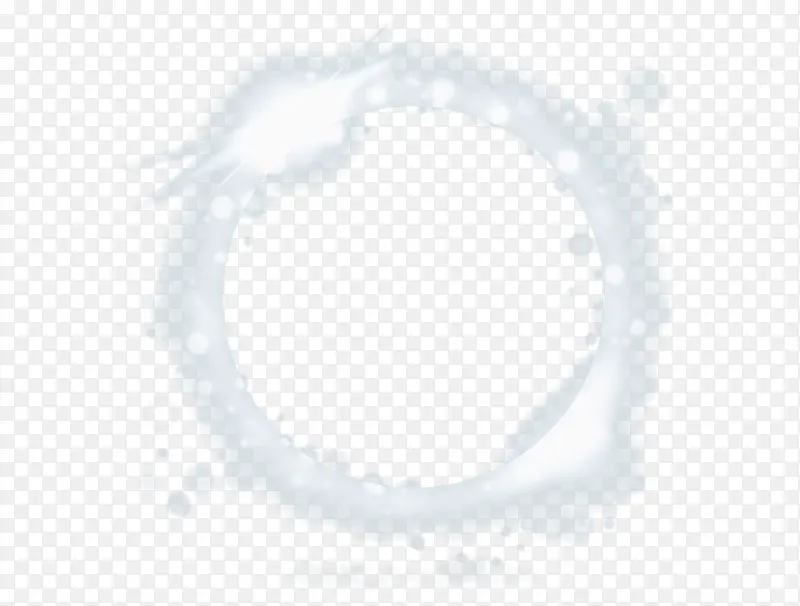 白色光圈圆环