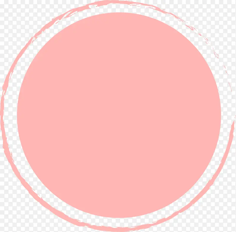 简约粉色圆圈