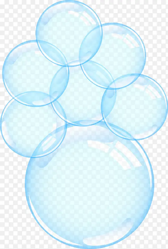 透明矢量气泡组合