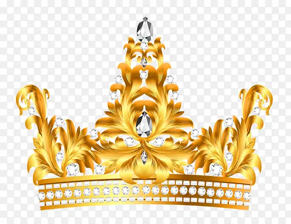 黄金花纹钻石皇冠