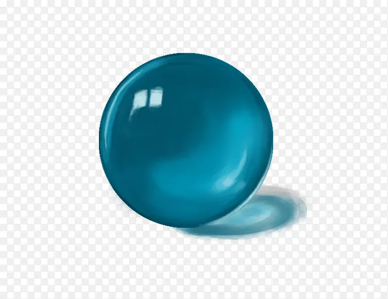产品实物玩具一颗蓝色水晶玻璃球