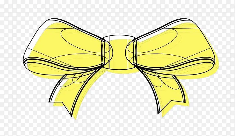 黄色蝴蝶结