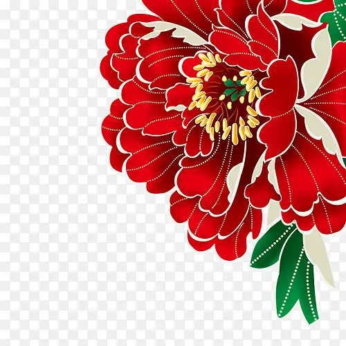 中秋节折页礼盒设计花朵素材