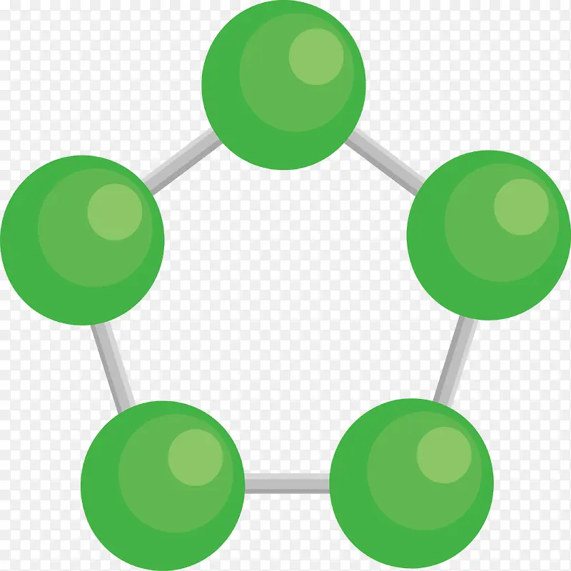 绿色五边形分子