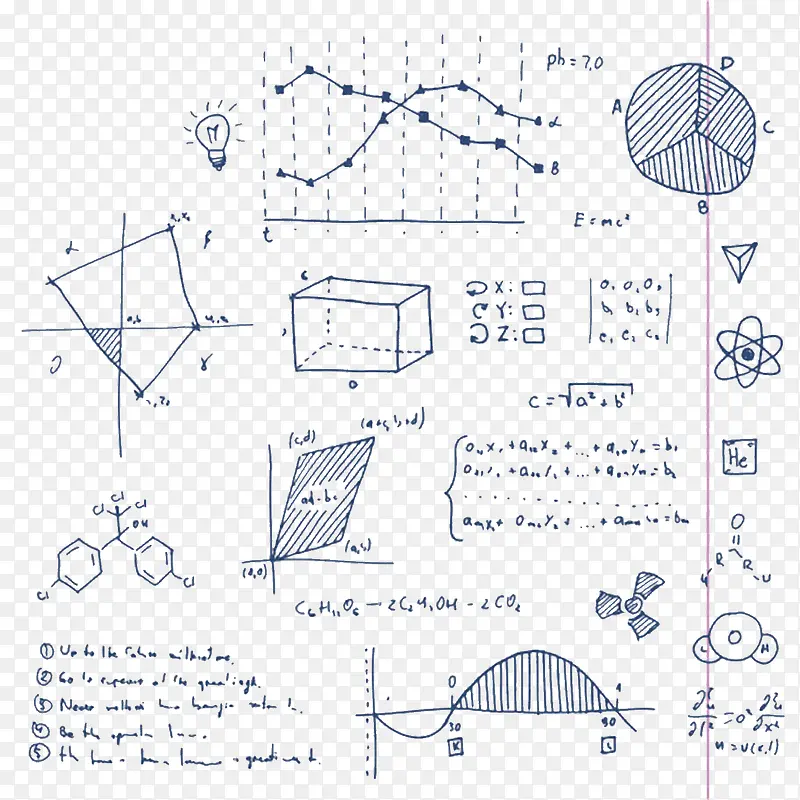 装饰数学几何图形函数曲线