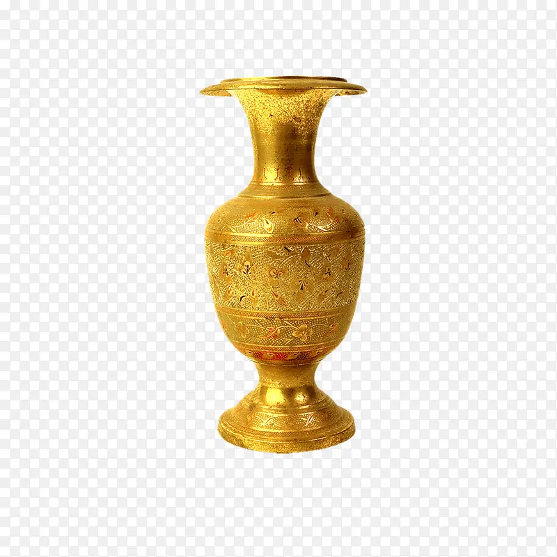 金色花瓶图片