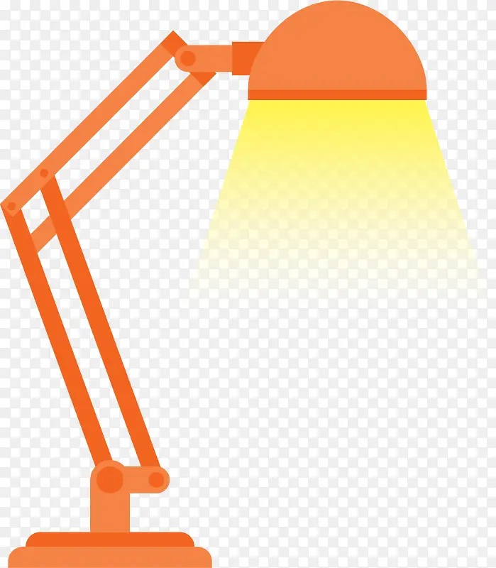 橘色光线家用台灯
