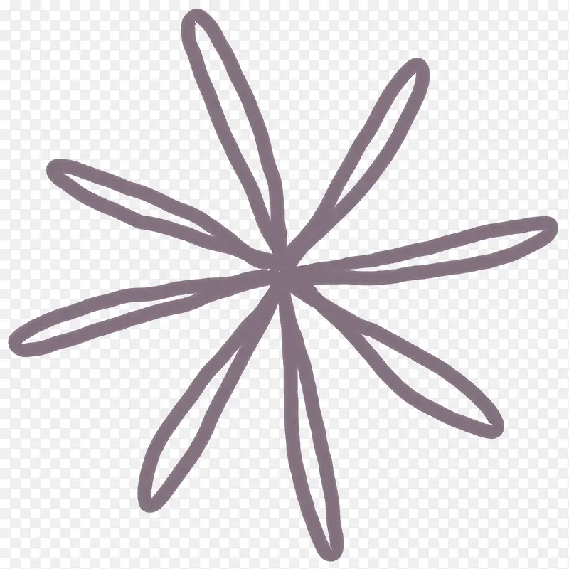 线条边框素材 手绘花朵 装饰线