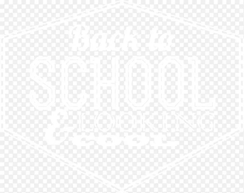 白色开学季返校英文标签