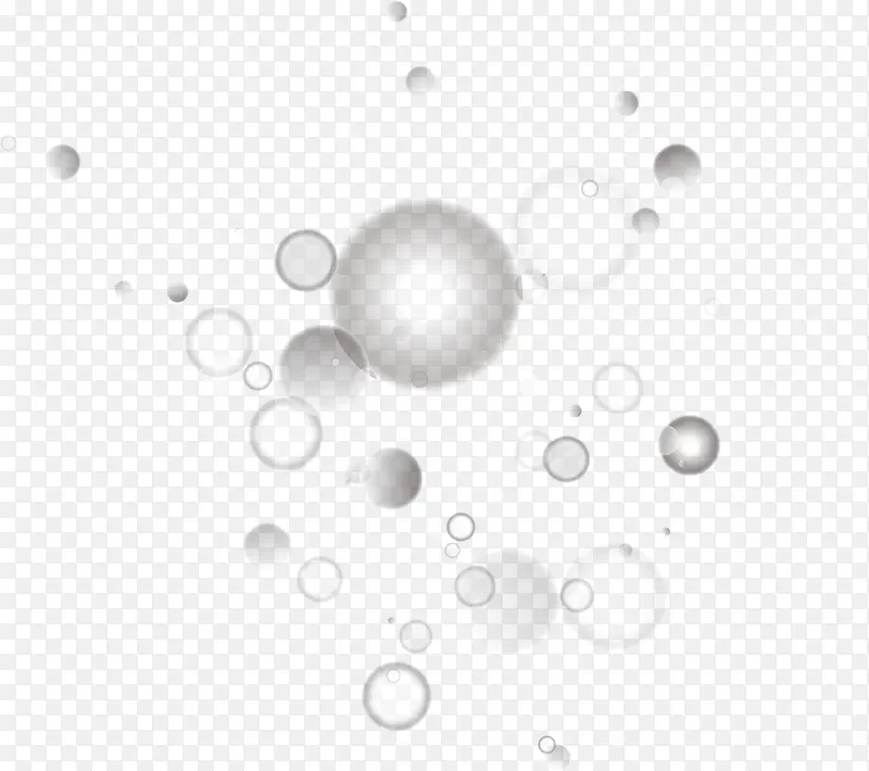 灰色圆圈泡泡