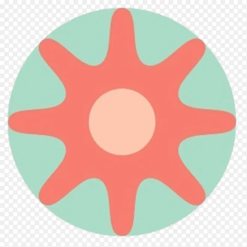 圆形花朵logo