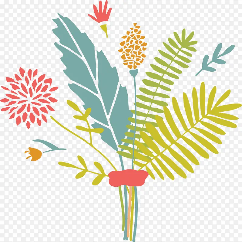 手绘花束