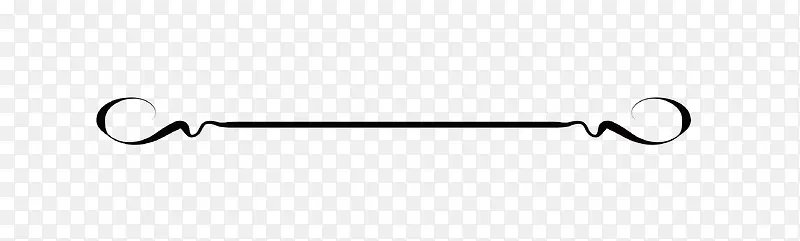 对勾曲线分隔符分割框矢量素材