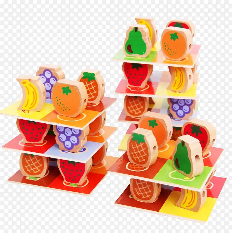 儿童木制层层叠玩具